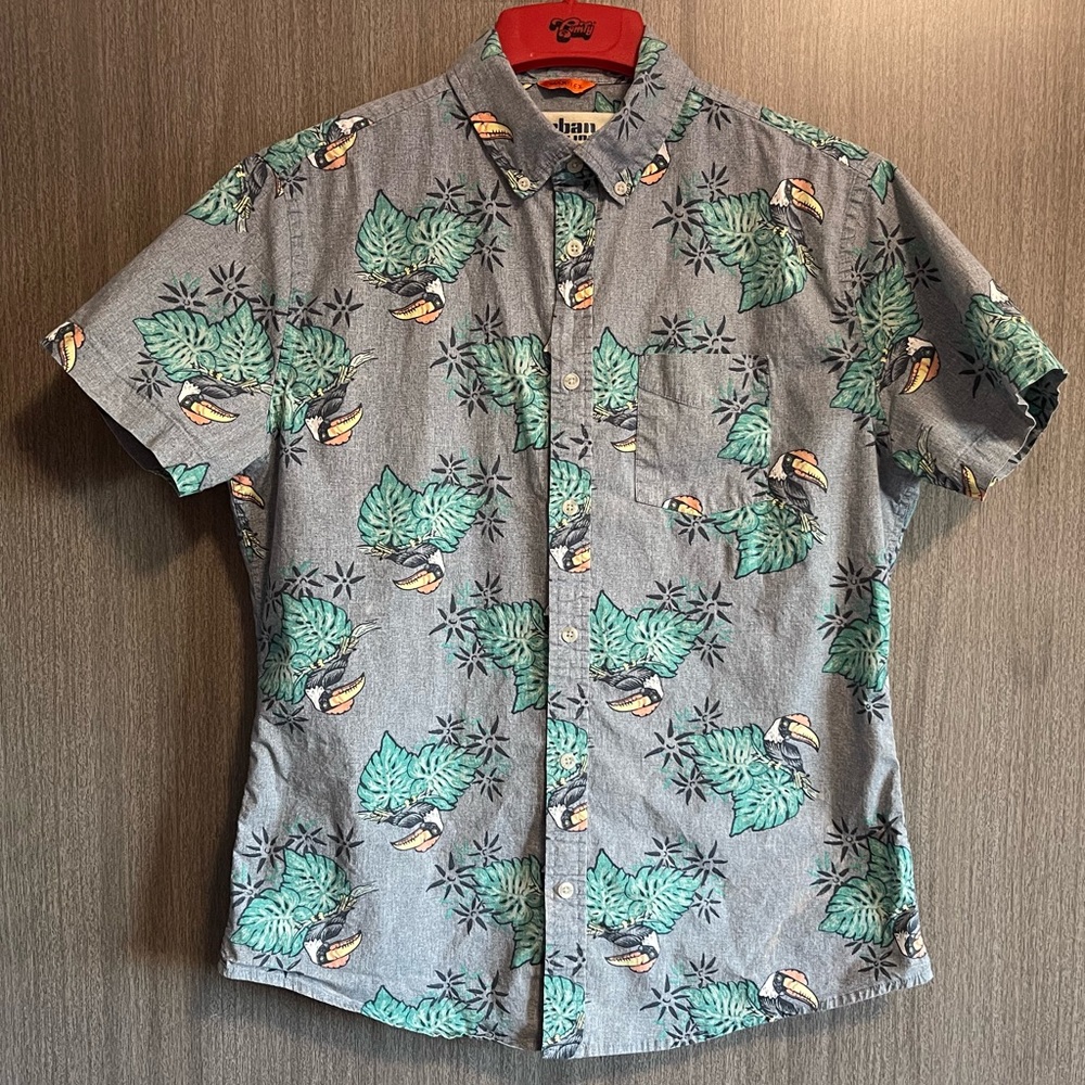 Urban Pipeline MaxFlex Shirt - Toucan Tropical Print-  Size Medium